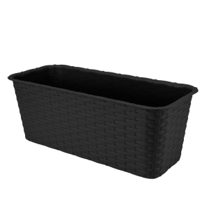 Doniczka balkonowa RATTAN 40cm antracyt